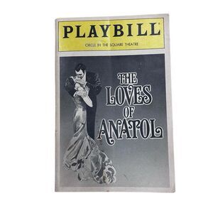 Vtg Arthur Schnitzler The Loves Of Anatol Playbill 1985 Philip Bosco Playwright